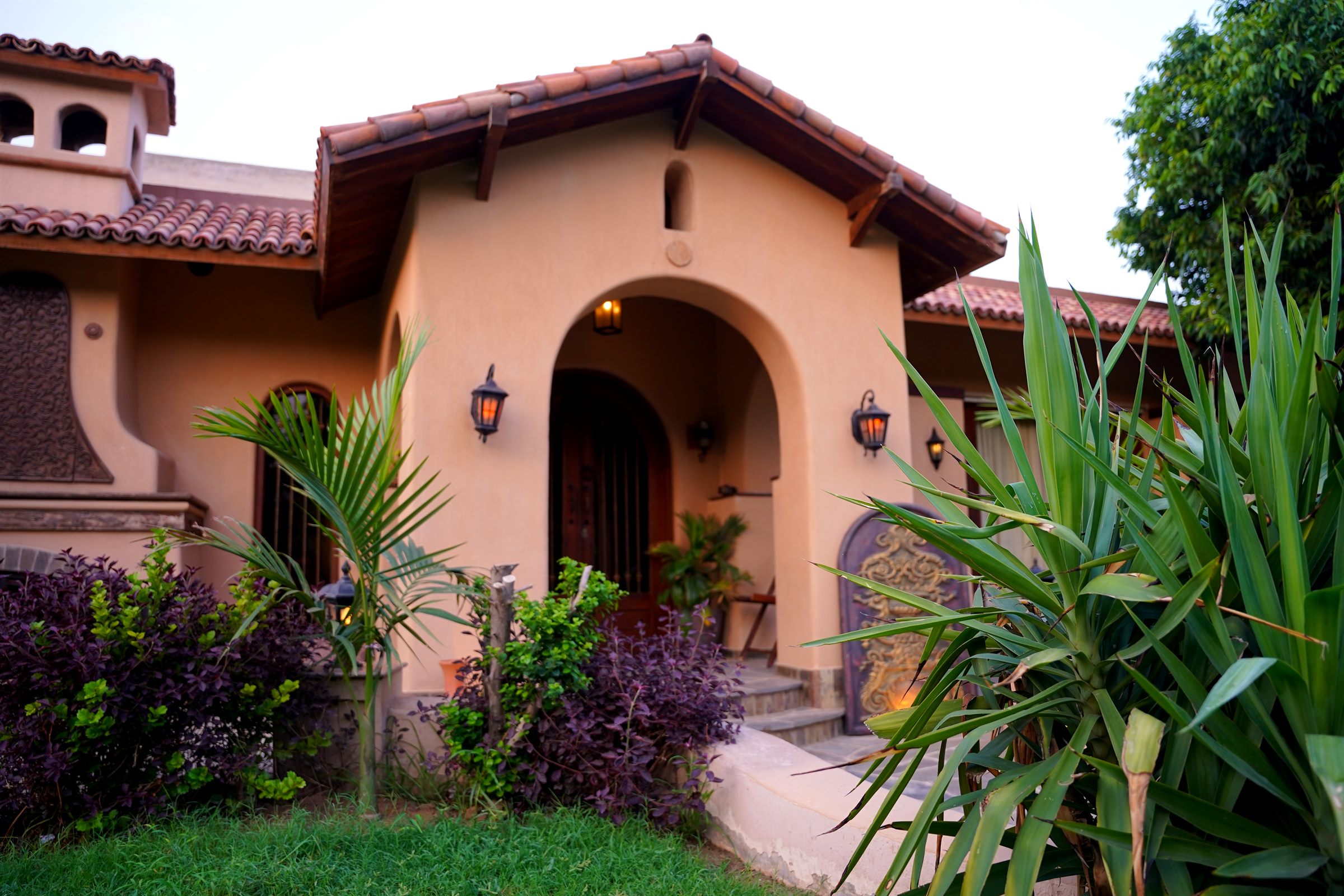 Arched entrance of the Tech Town House